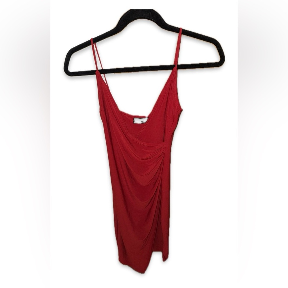 Elegant Red Asymmetrical Dress